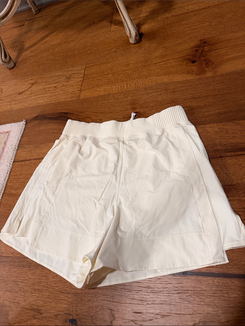 lululemon athletica Cream Athletic Shorts with Elastic Waist